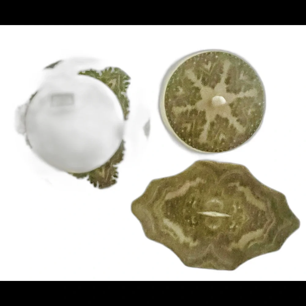Vintage Croscill's Royal Paisley Glass Bathroom Accessories Bowl Jewelry Plate